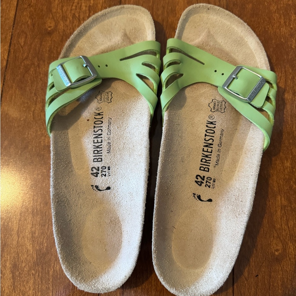 Birkenstock womens Green Sandals 42